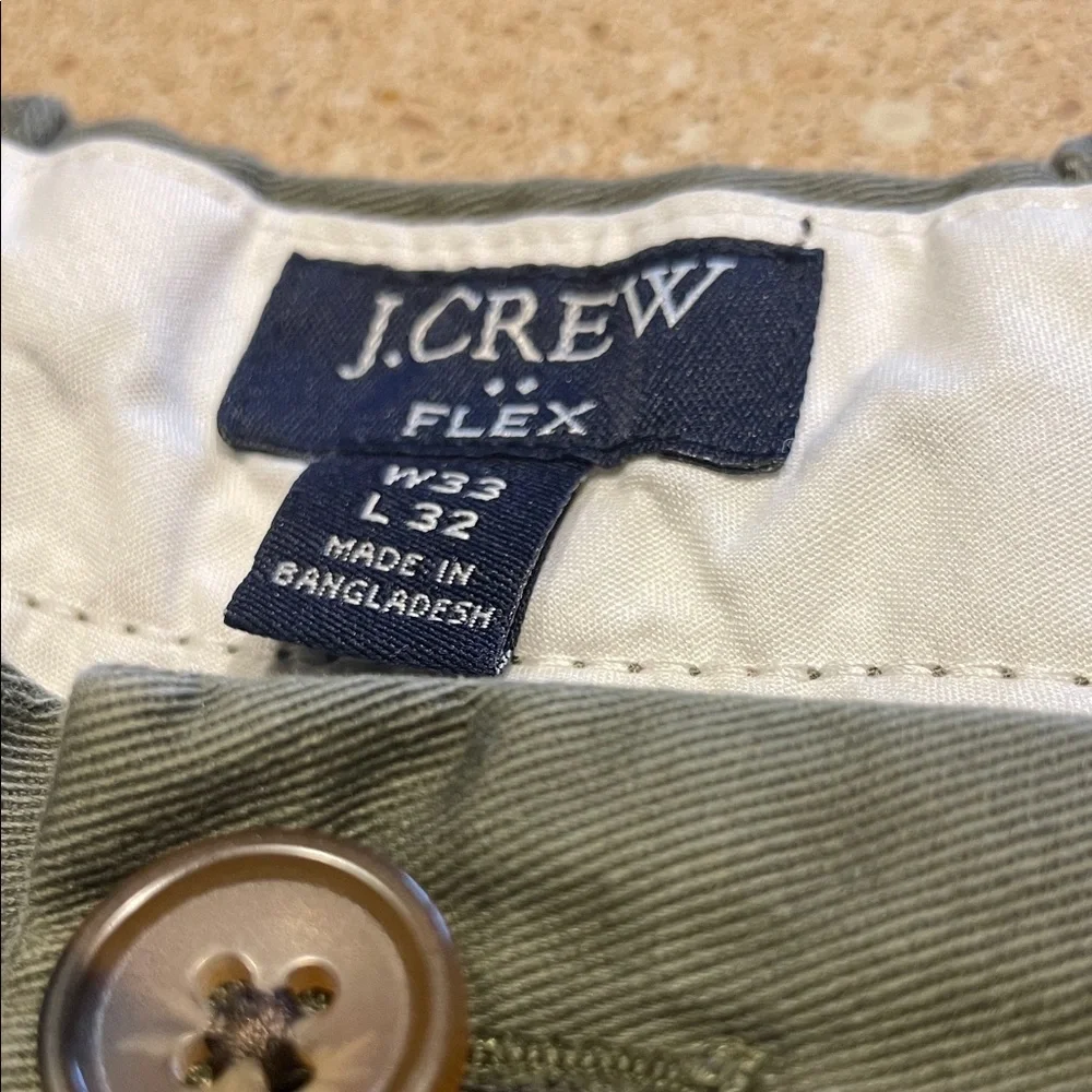 J. Crew Olive Utility Chino Pants